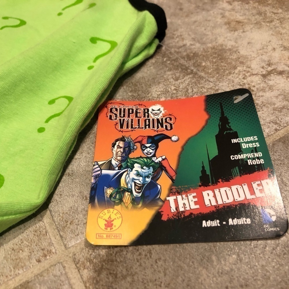 🆕 DC Riddler Halloween mini tank dress cos… - Picture 6 of 10